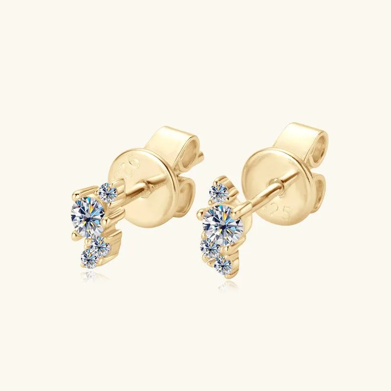 Vitality Premium Moissanite Stud Earrings sold by Jescojes
