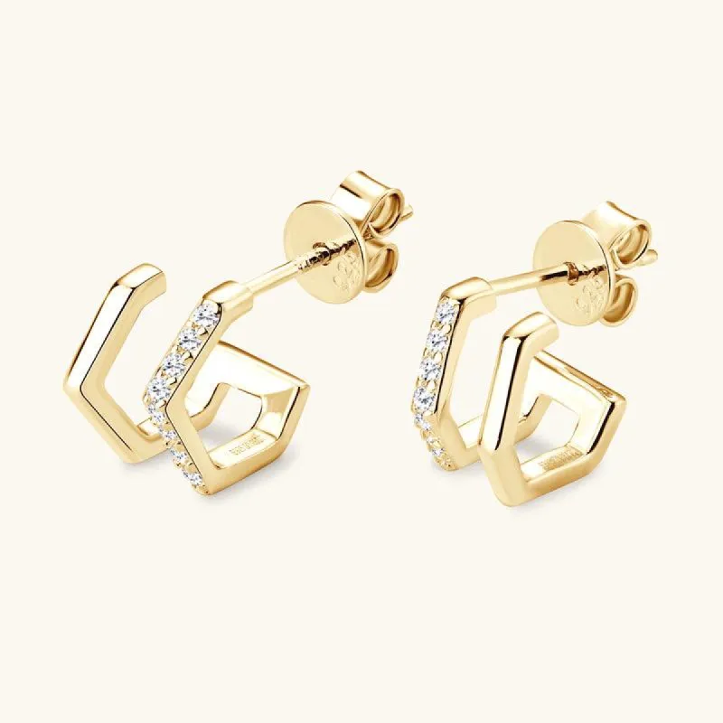 Fashion Note Premium Moissanite Stud Earrings sold by Jescojes