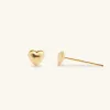 Shining Gold Heart Stud Earrings sold by Jescojes