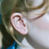 Shining Gold Heart Stud Earrings sold by Jescojes