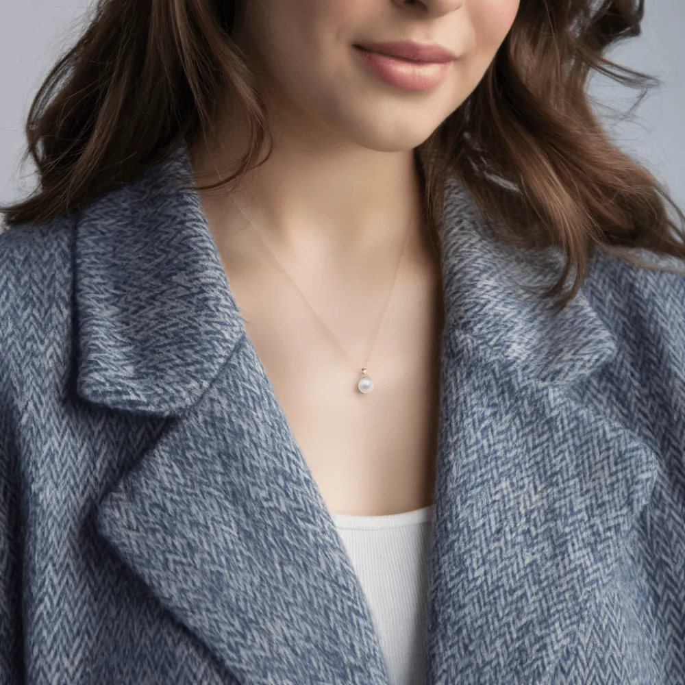 Shining 18K Gold Premium Pearl Pendant Necklace sold by Jescojes product image thumbnail 3