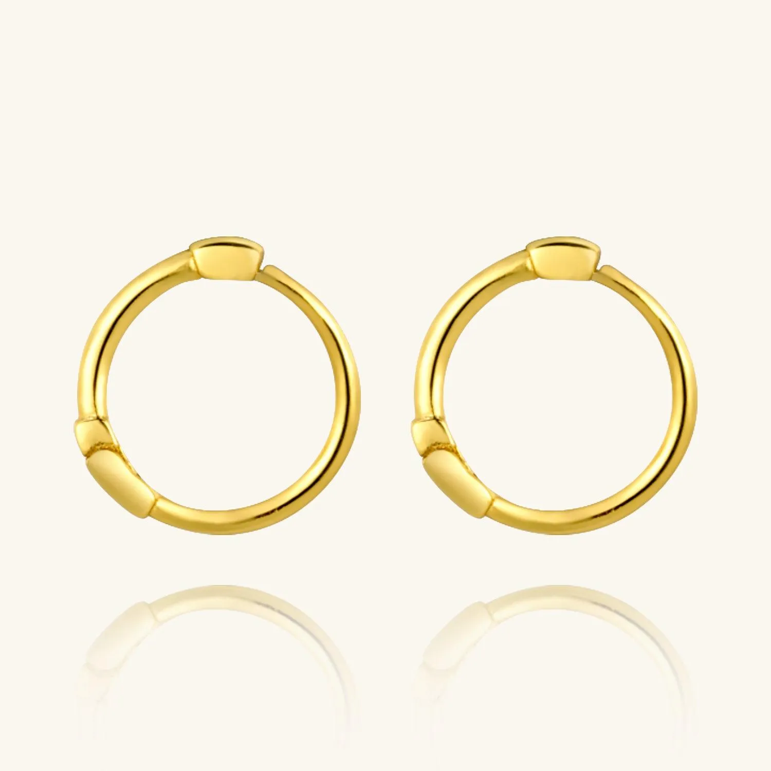 Easy Huggie Hoop Earrings sold by Jescojes