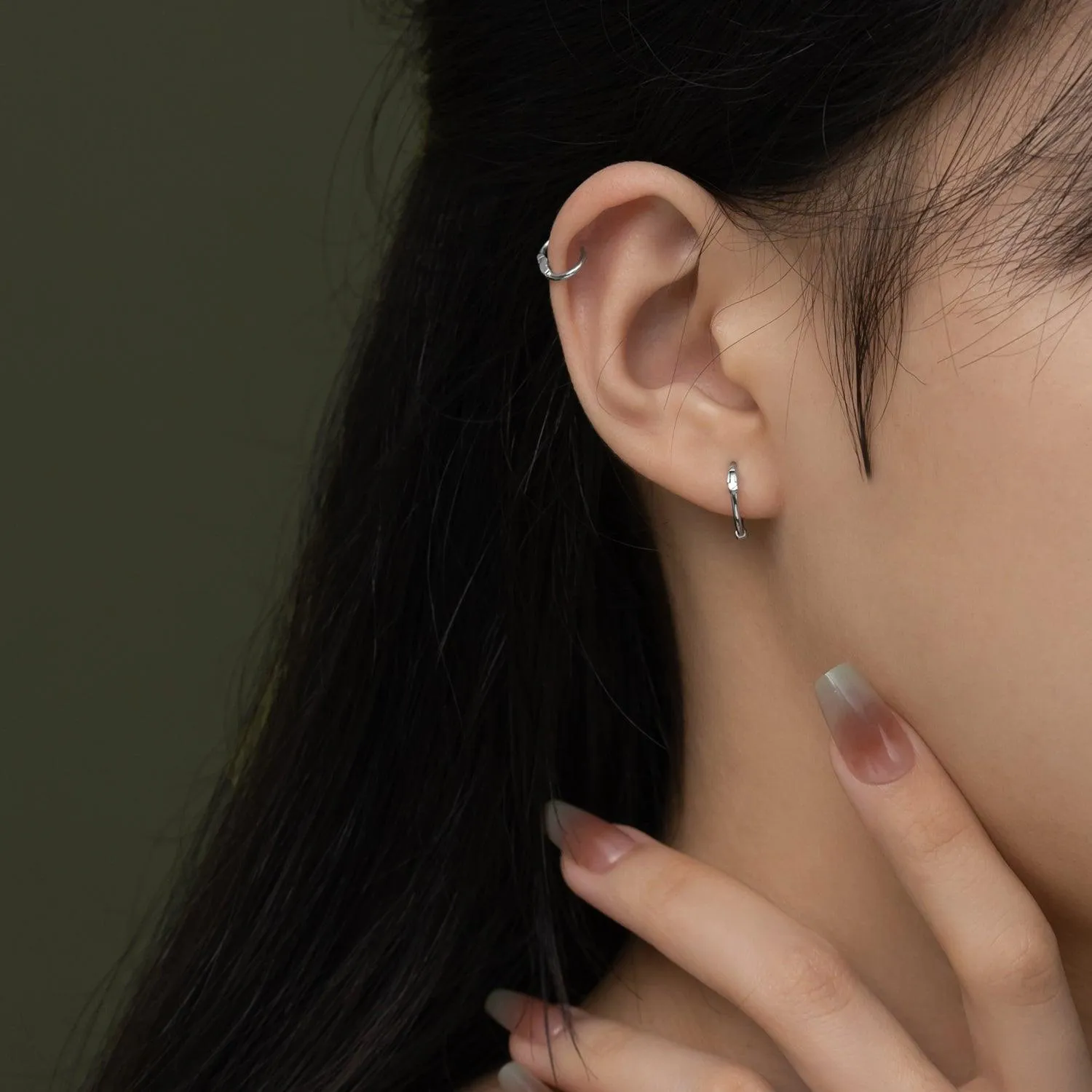 Easy Huggie Hoop Earrings sold by Jescojes product image thumbnail 4