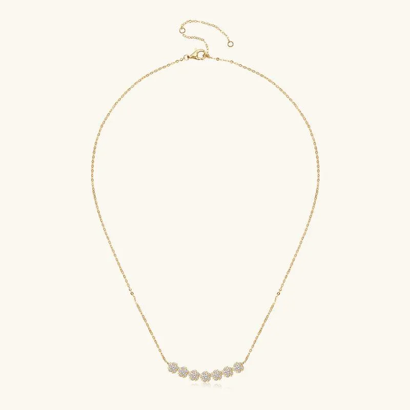 Charming Flowers Premium Moissanite Pendant Necklace sold by Jescojes product image thumbnail 4