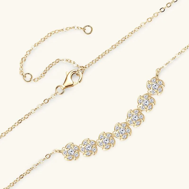 Charming Flowers Premium Moissanite Pendant Necklace sold by Jescojes product image thumbnail 3