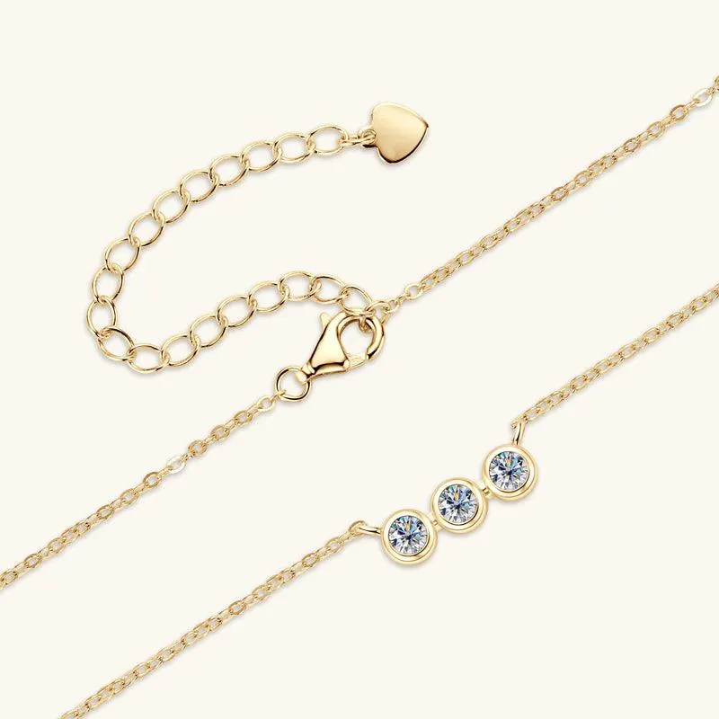 Triple Blessings Premium Moissanite Pendant Necklace sold by Jescojes product image thumbnail 3