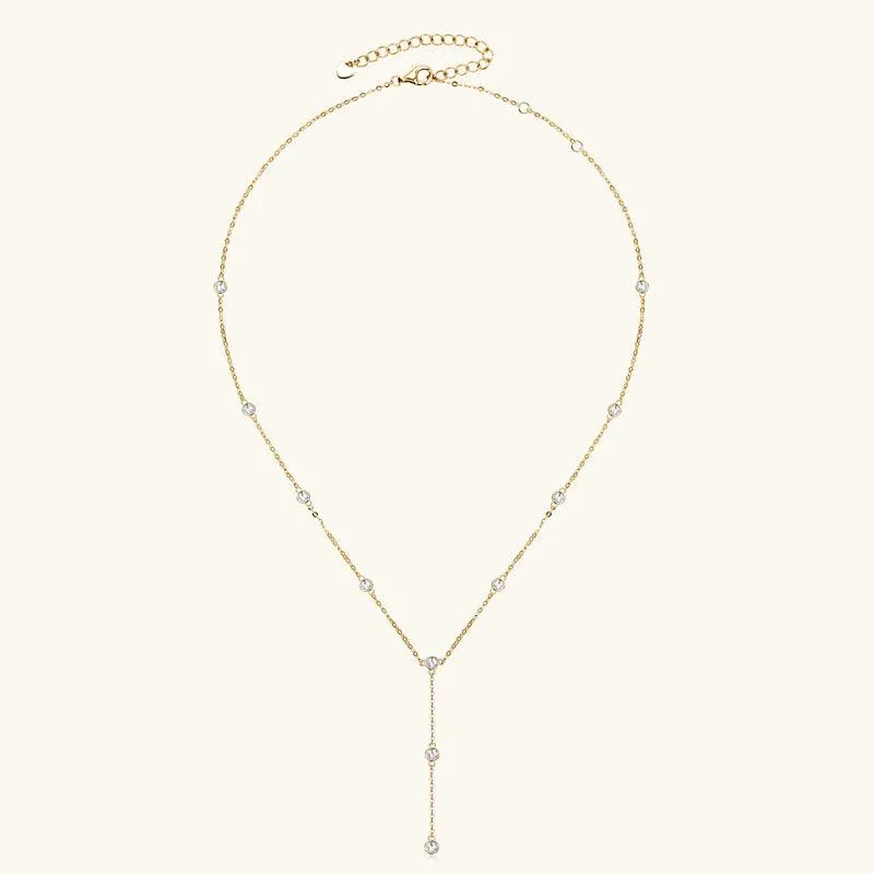 Grace Premium Moissanite Lariat Necklace sold by Jescojes product image thumbnail 5