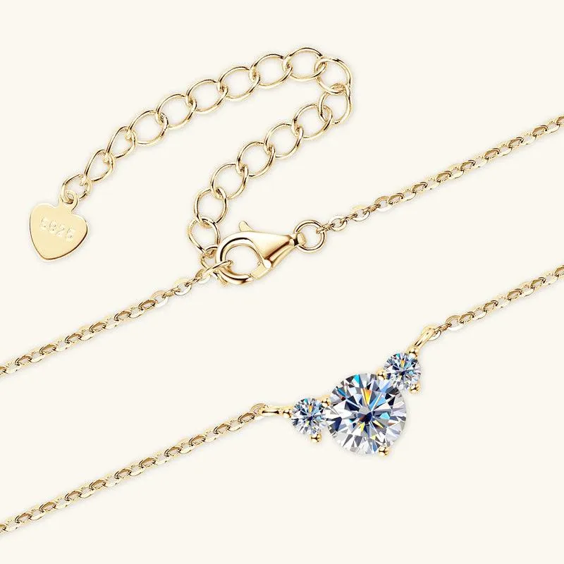 Romantic Smile Premium Moissanite Pendant Necklace sold by Jescojes product image thumbnail 5