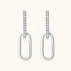 Premium Moissanite Pavé Drop Earrings sold by Jescojes