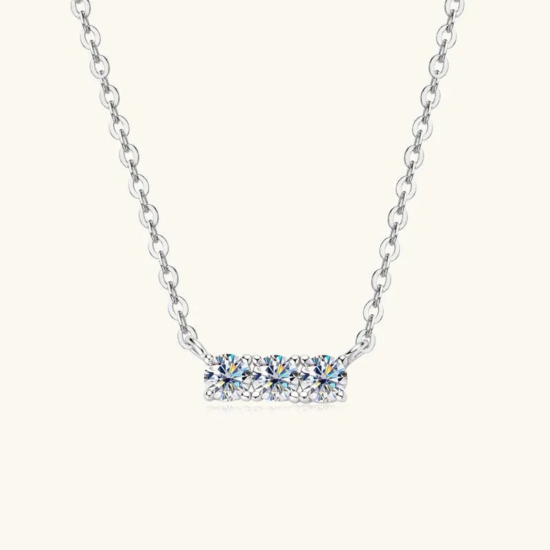 Triple Luck Premium Moissanite Pendant Necklace sold by Jescojes product image thumbnail 5