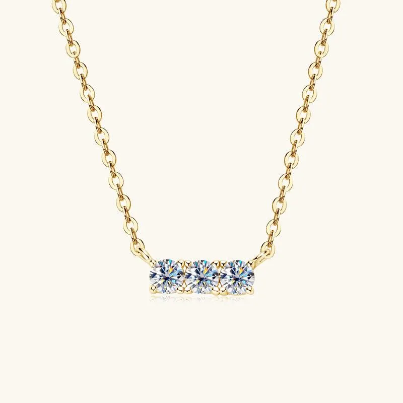 Triple Luck Premium Moissanite Pendant Necklace sold by Jescojes