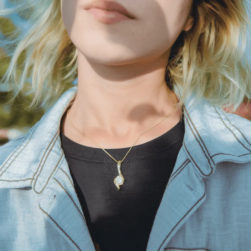 Grace Premium Moissanite Pendant Necklace sold by Jescojes product image thumbnail 2