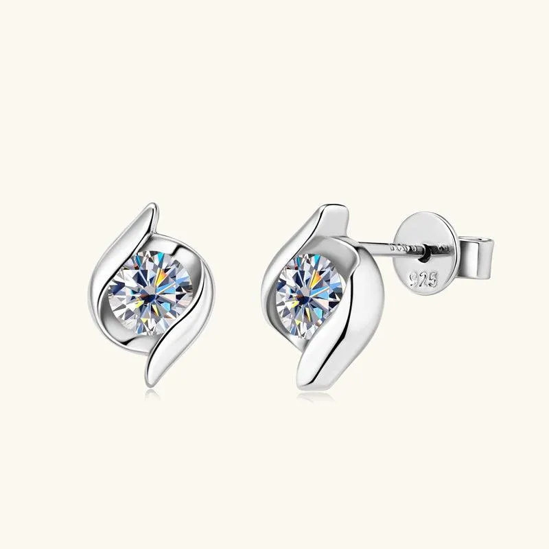 Grace Premium Moissanite Stud Earrings sold by Jescojes product image thumbnail 5
