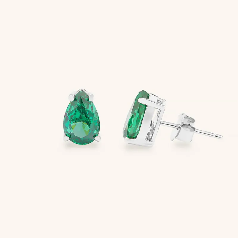 Vibrant Water Drop Stud Earrings sold by Jescojes