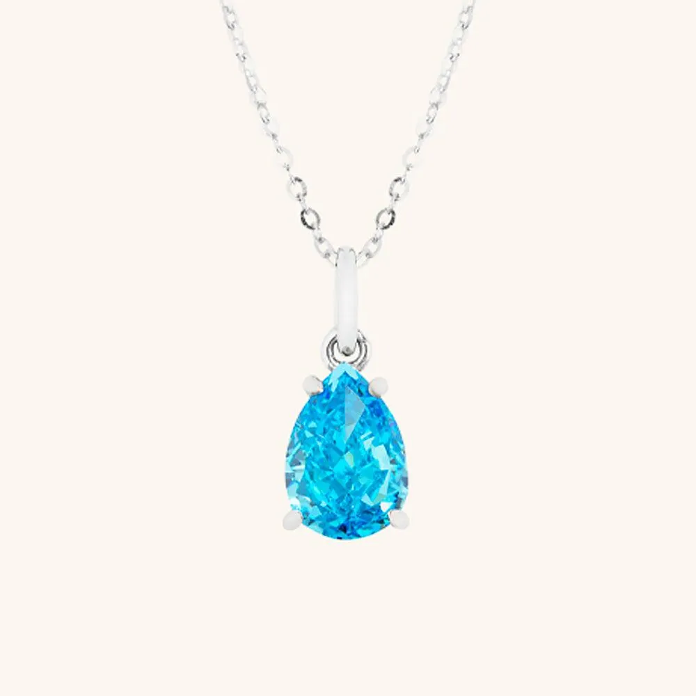Vibrant Water Drop Pendant Necklace sold by Jescojes product image thumbnail 3