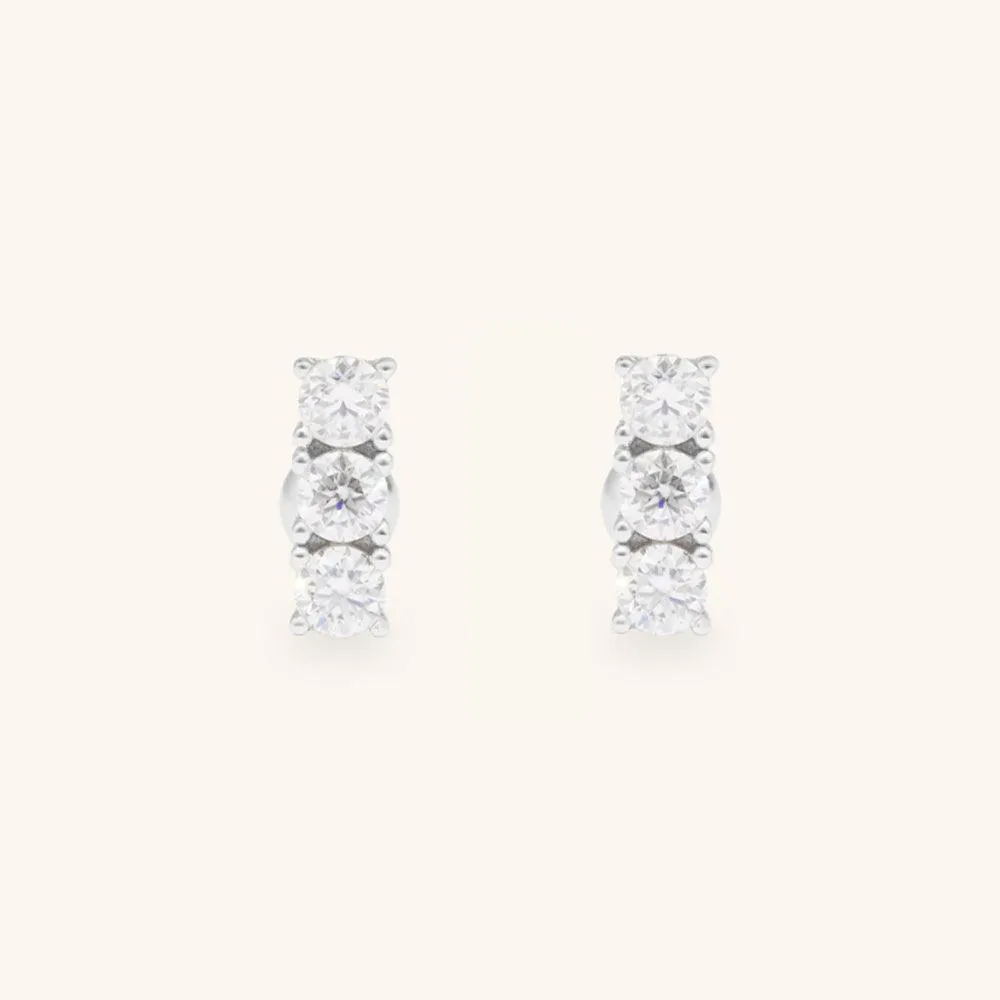 Classic Bar Moissanite Stud Earrings sold by Jescojes product image thumbnail 3