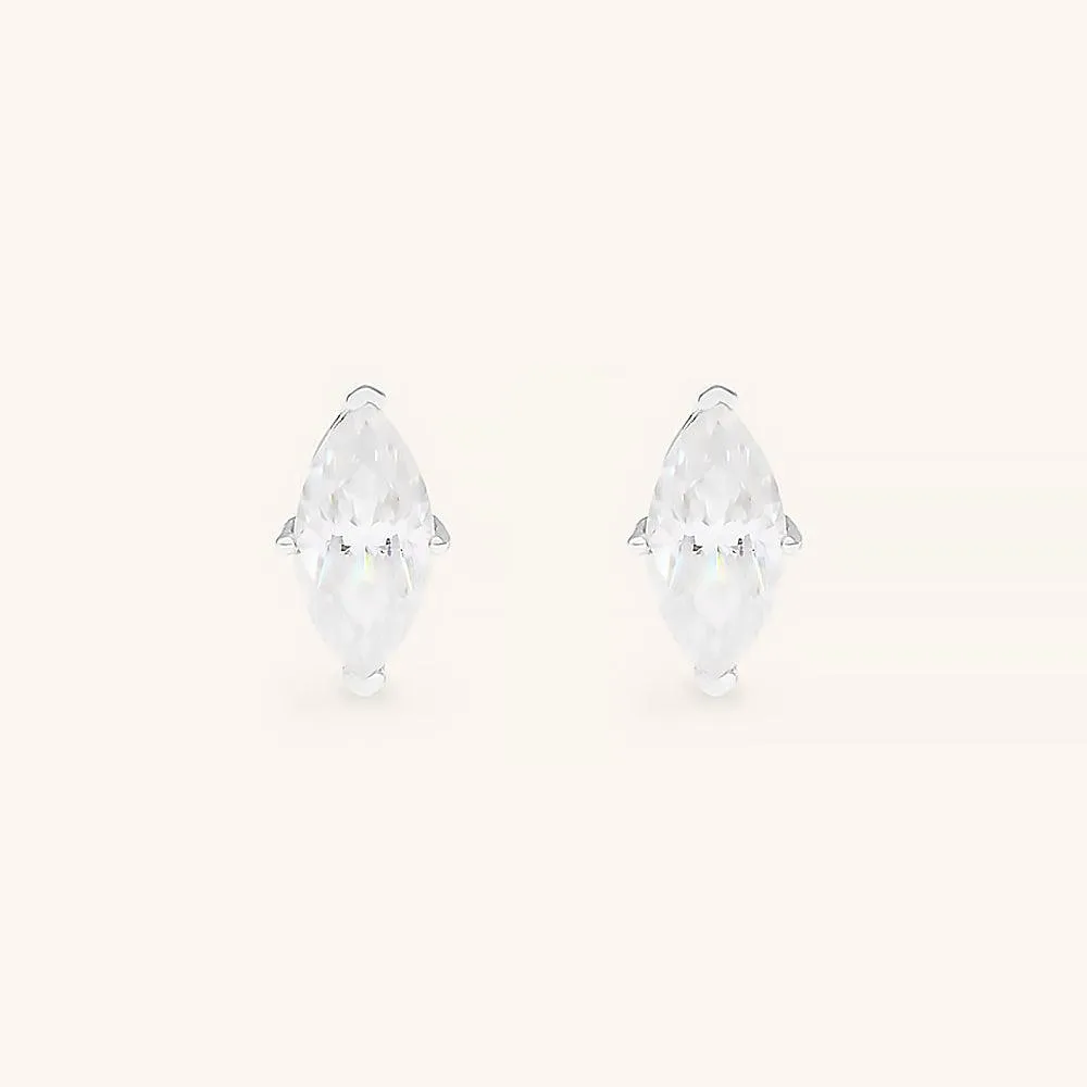Classic Marquise Premium Moissanite Stud Earrings sold by Jescojes product image thumbnail 3