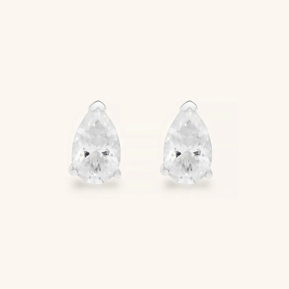 Classic Water Drop Premium Moissanite Stud Earrings sold by Jescojes product image thumbnail 3