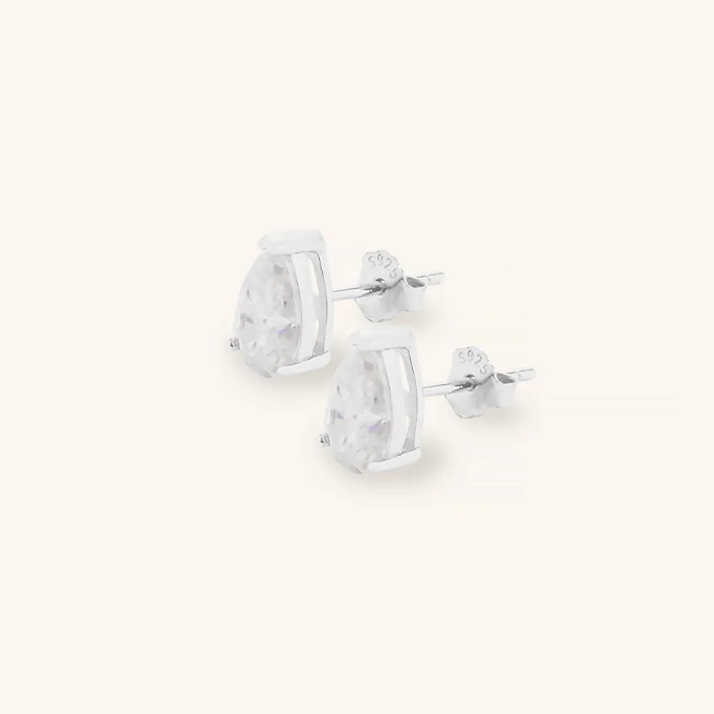Classic Water Drop Premium Moissanite Stud Earrings sold by Jescojes