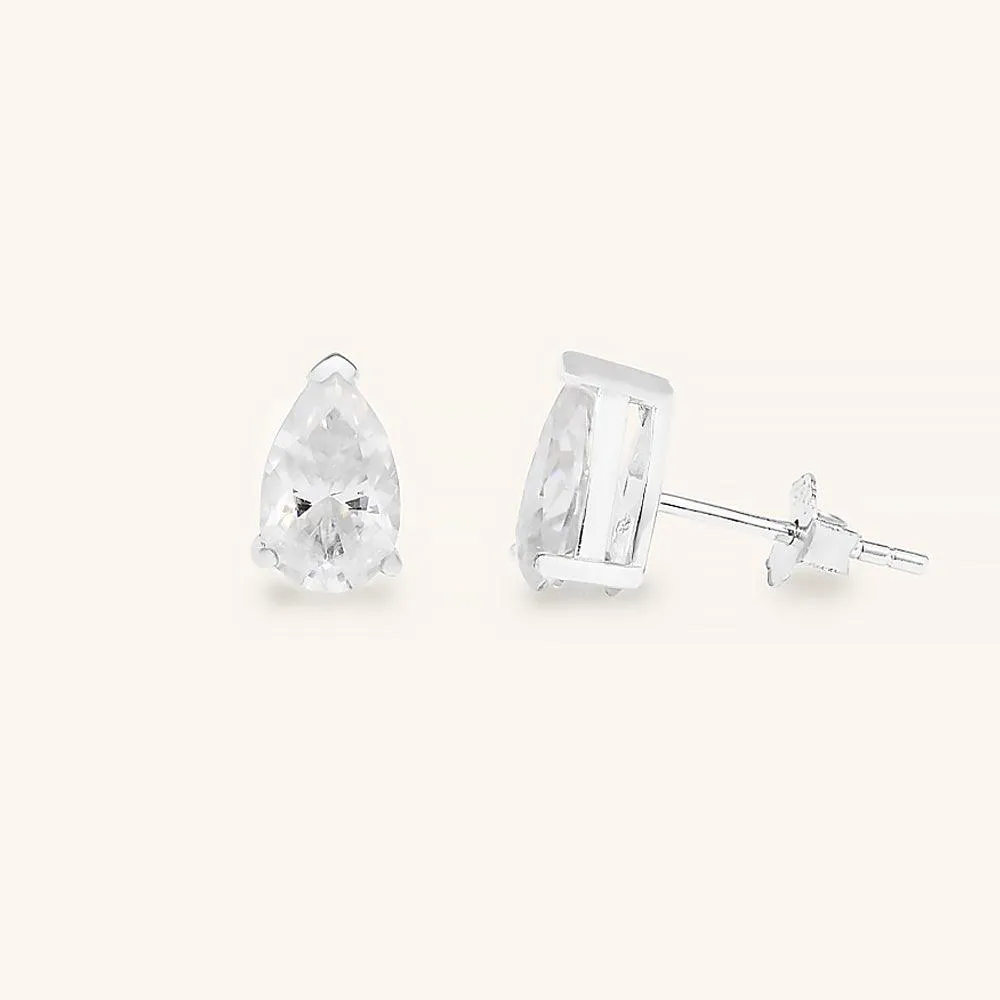 Classic Water Drop Premium Moissanite Stud Earrings sold by Jescojes product image thumbnail 2