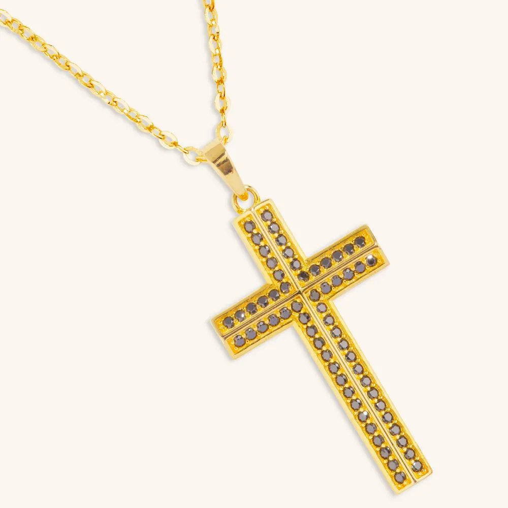 Golden Cross Pendant Necklace sold by Jescojes product image thumbnail 2
