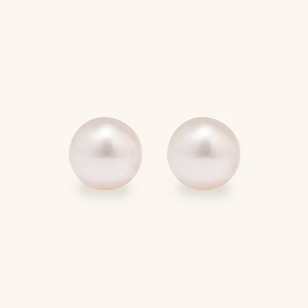 Freshwater Pearl Stud Earrings 8mm sold by Jescojes product image thumbnail 3
