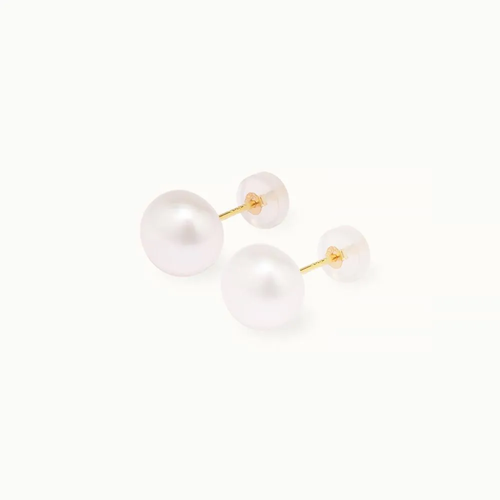 Freshwater Pearl Stud Earrings 8mm sold by Jescojes product image thumbnail 4