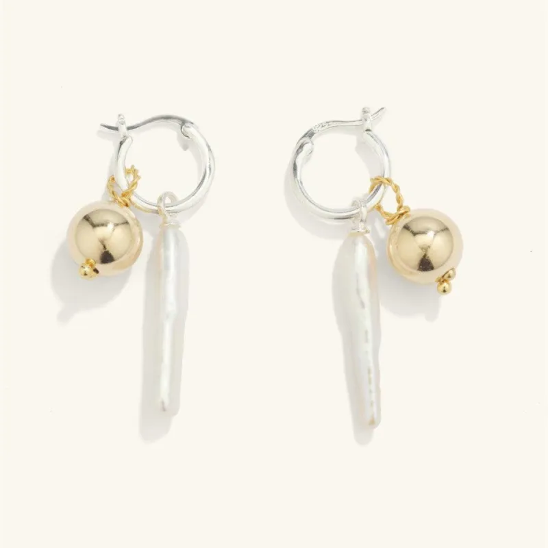 Romantic Baroque Pearl Drop Earrings sold by Jescojes
