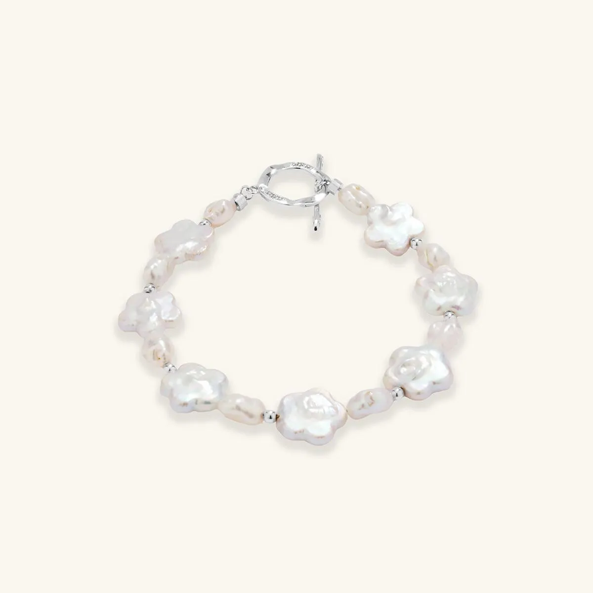 Plum Blossom Baroque Pearl Bracelet sold by Jescojes product image thumbnail 3
