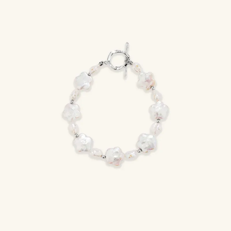 Plum Blossom Baroque Pearl Bracelet sold by Jescojes