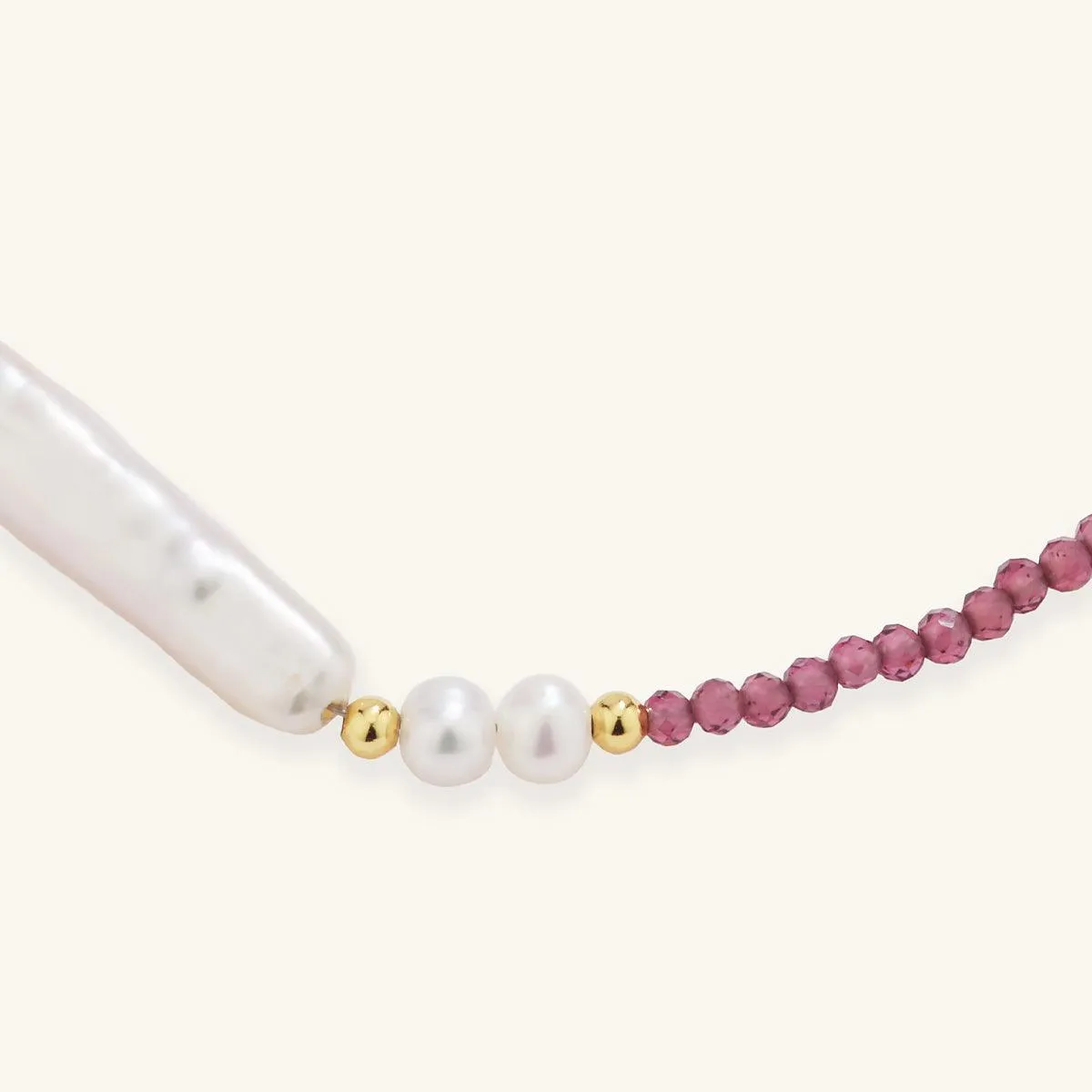 Garnet Baroque Pearl Bracelet sold by Jescojes product image thumbnail 3