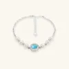 Aquamarine Pearl Bracelet sold by Jescojes
