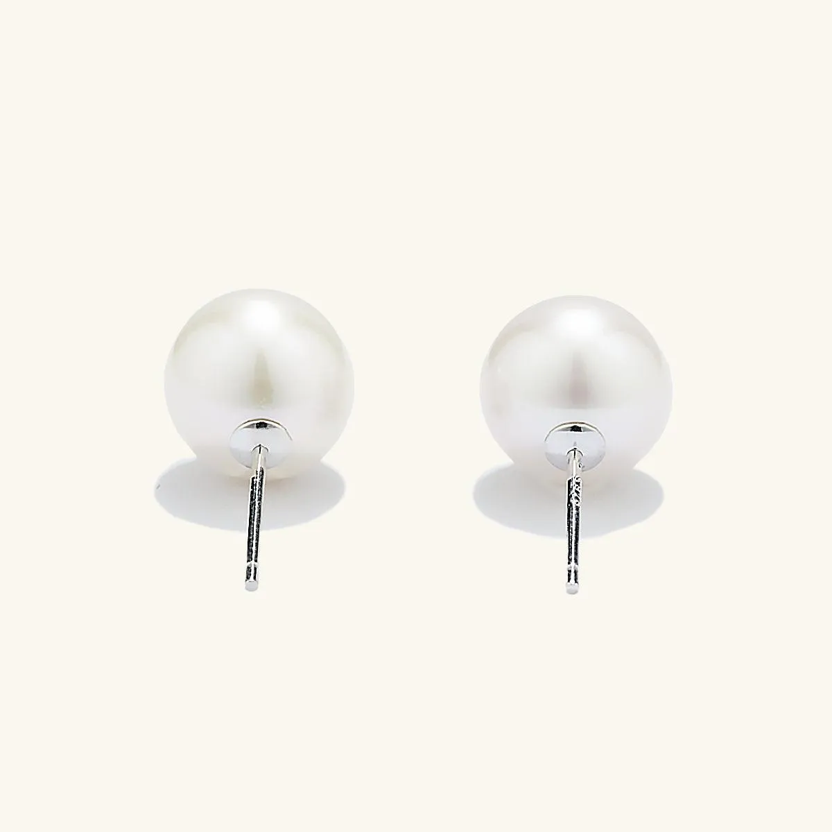 Charismatic AAAA Freshwater Pearl Stud Earrings 9.5-10mm sold by Jescojes product image thumbnail 5