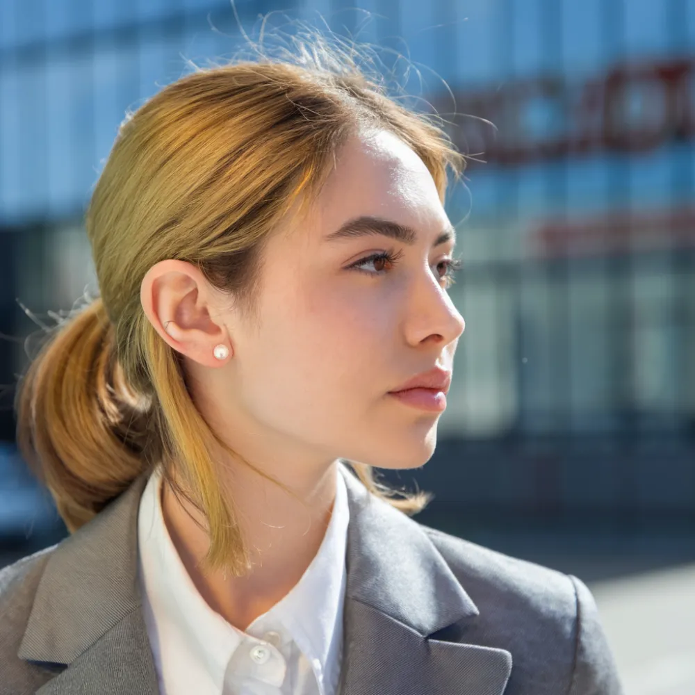 Charismatic AAAA Freshwater Pearl Stud Earrings 7-7.5mm sold by Jescojes product image thumbnail 3