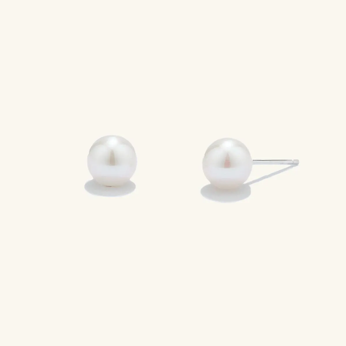 Charismatic AAAA Freshwater Pearl Stud Earrings 7-7.5mm sold by Jescojes