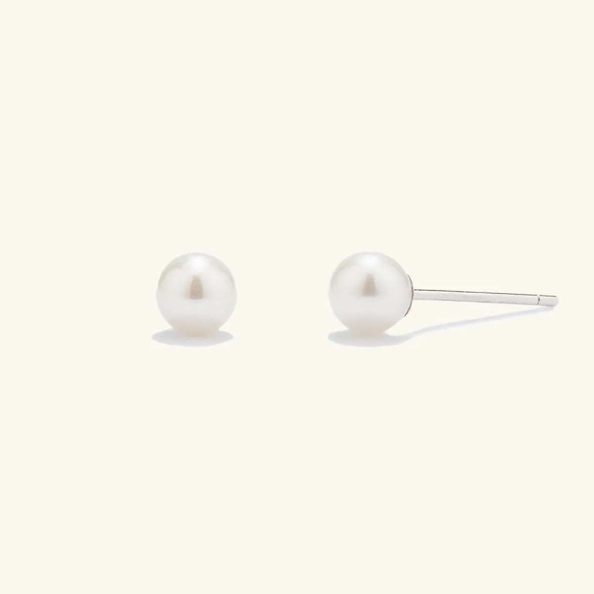 Charismatic Freshwater Pearl Stud Earrings 4.5-5mm sold by Jescojes