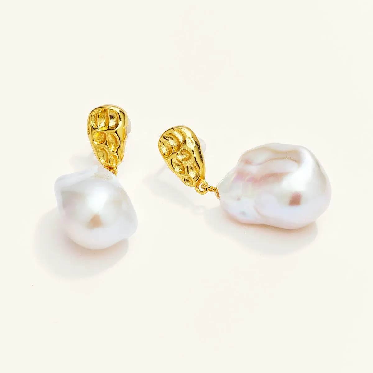 Shining Baroque Pearl Drop Earrings sold by Jescojes product image thumbnail 3
