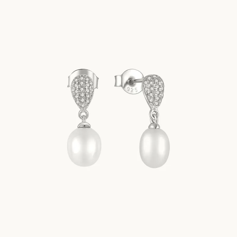 Sweety Pearl Dangle Earrings sold by Jescojes
