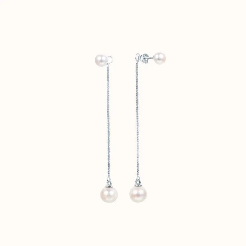 Gentle Pearl Dangle Earrings sold by Jescojes