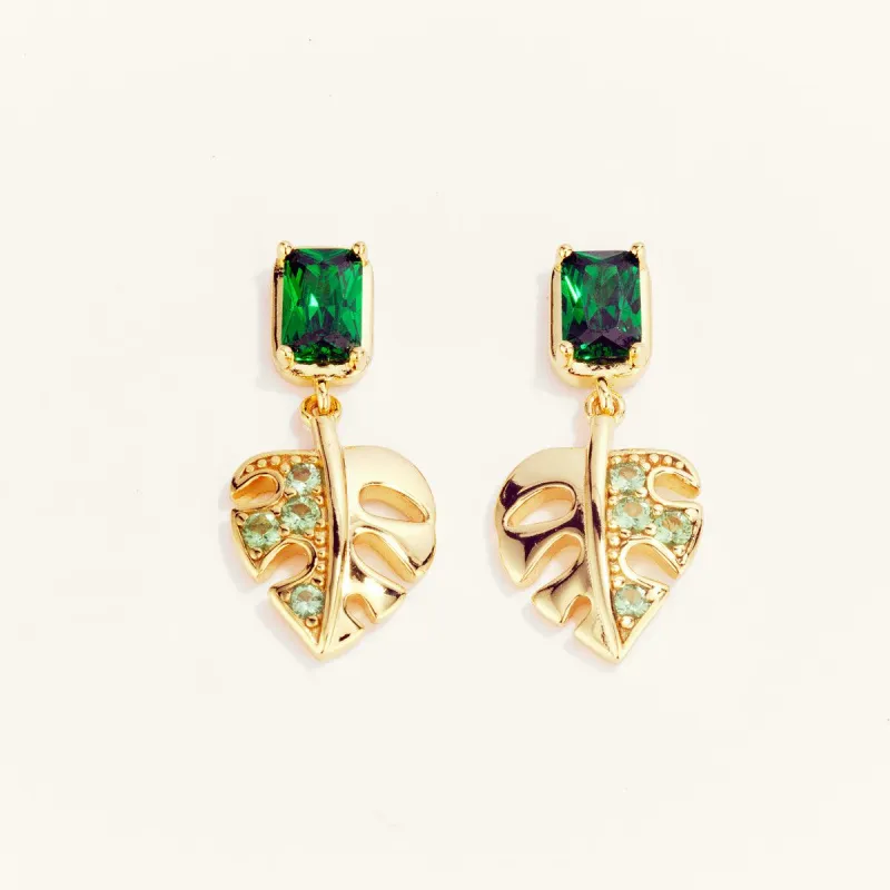 Fashion Leaf Drop Earrings sold by Jescojes