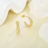 Golden Major Arc Stud Earrings sold by Jescojes