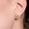 Golden Rose Stud Earrings sold by Jescojes