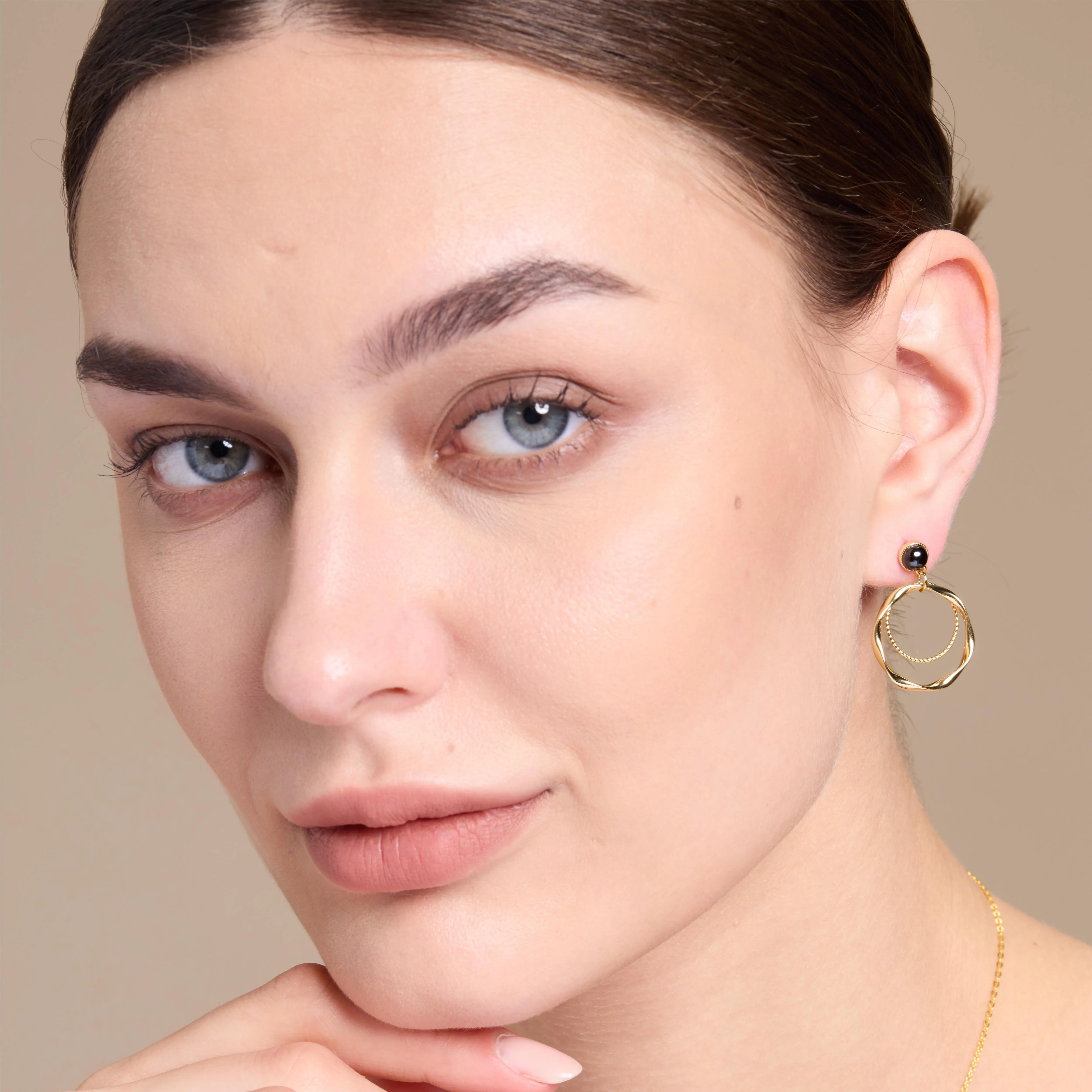 Classic Hoop Drop Earrings sold by Jescojes product image thumbnail 2