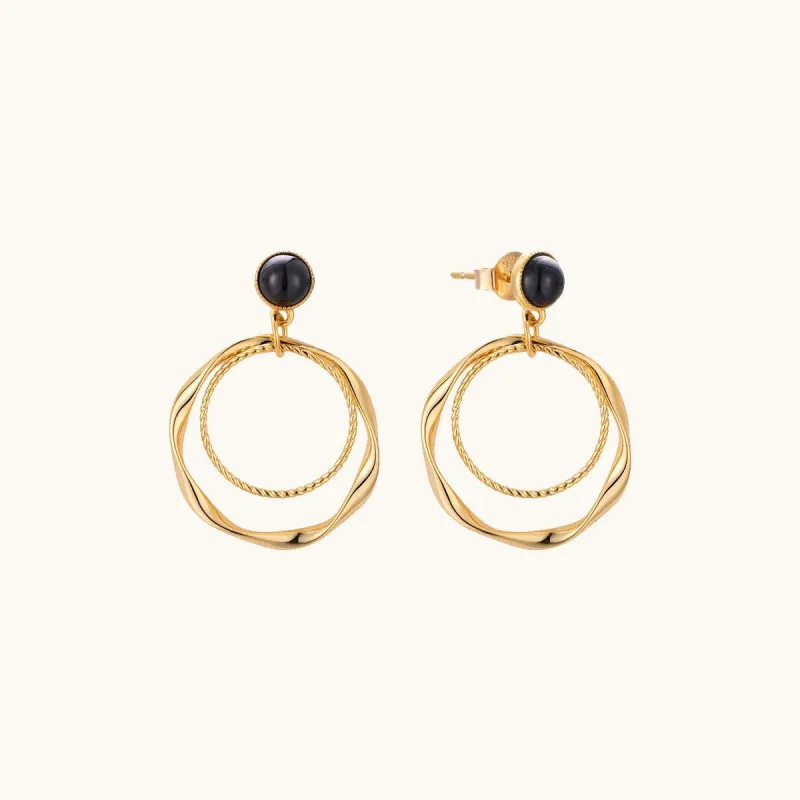 Classic Hoop Drop Earrings sold by Jescojes