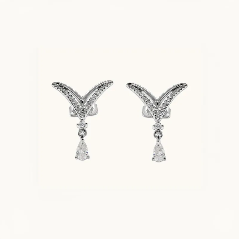 Youth Moissanite Drop Earrings sold by Jescojes
