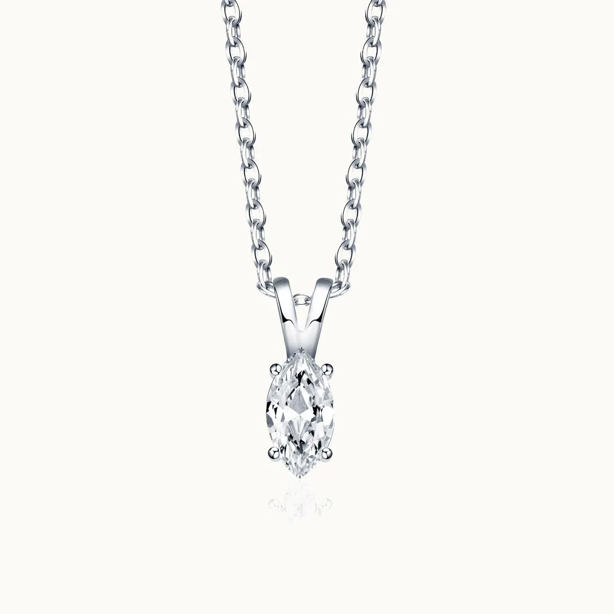 Solitaire Marquise Moissanite Pendant Necklace sold by Jescojes