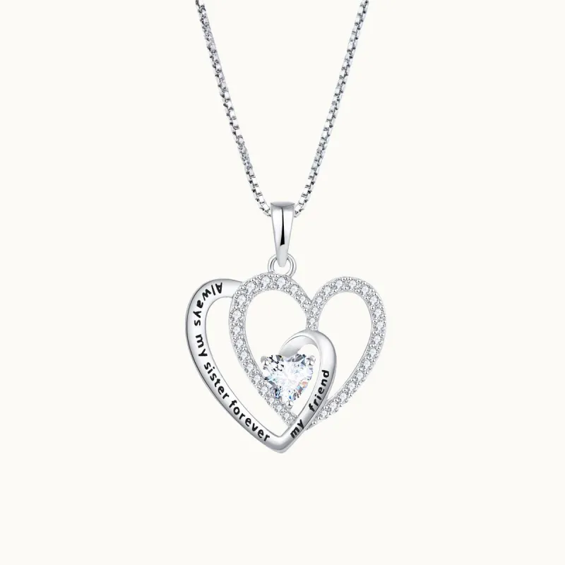 Sister & Friend Love Pendant Necklace sold by Jescojes