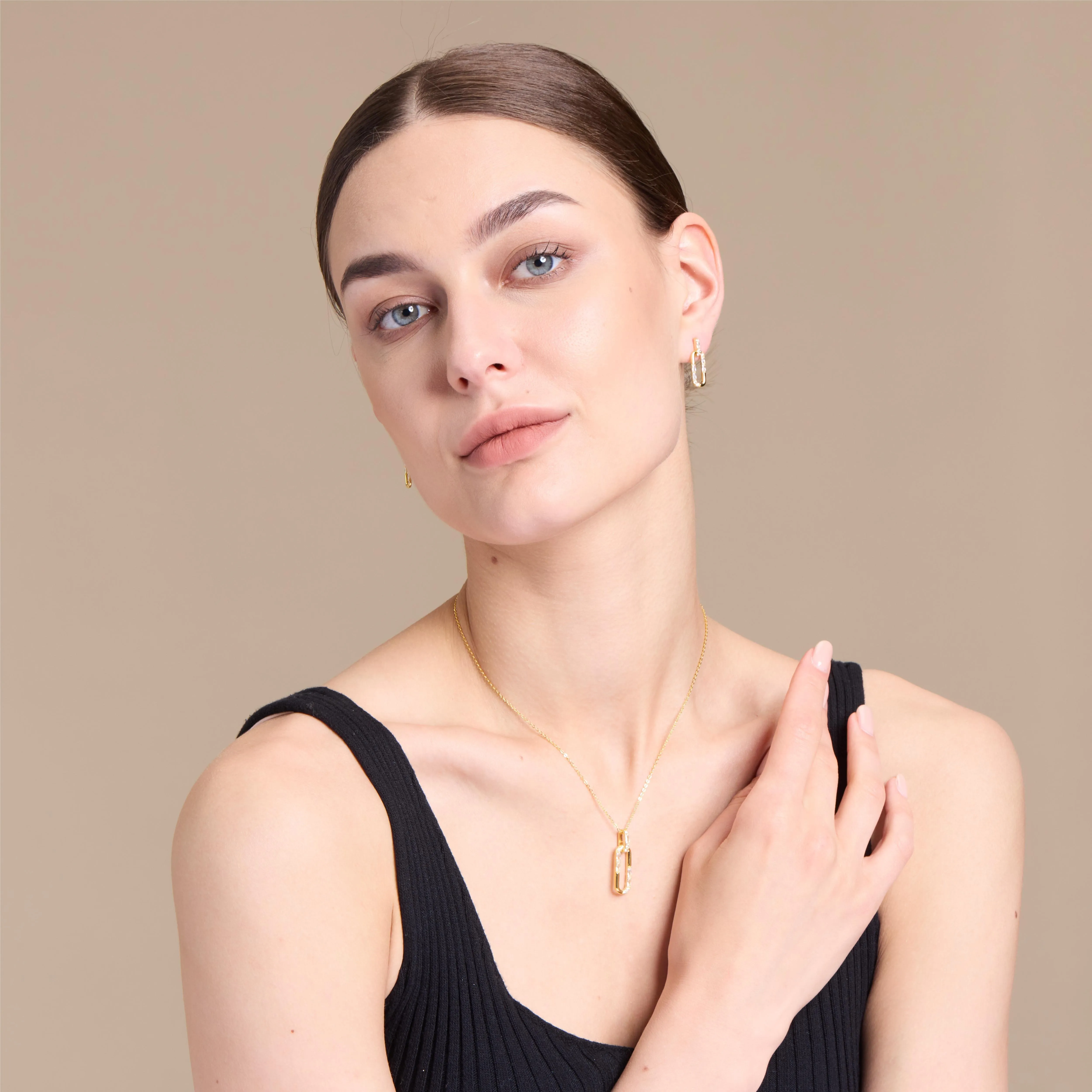 Golden Pin Pendant Necklace sold by Jescojes product image thumbnail 3