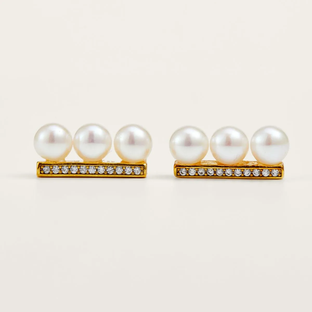 Elegant AAAA Freshwater Pearls Stud Earrings sold by Jescojes