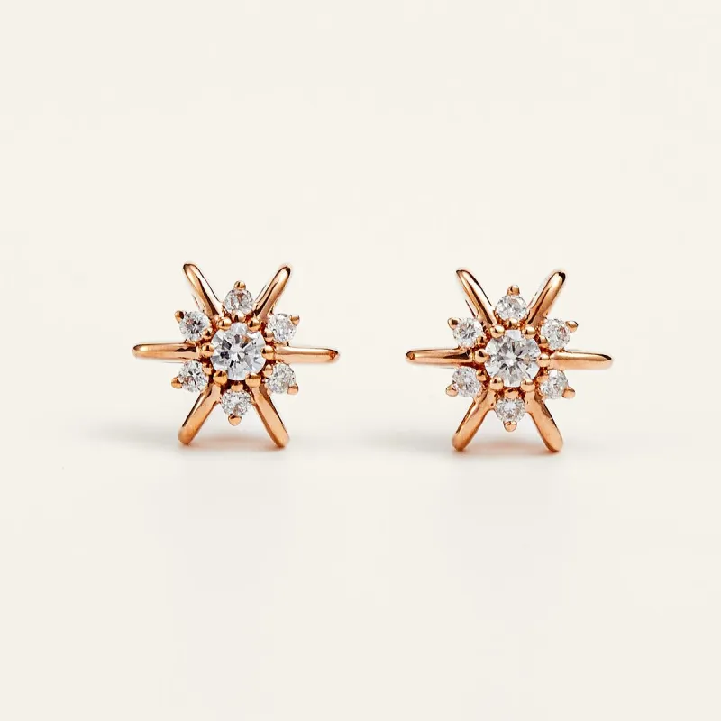 Helios' Charm Sunflower Gold Stud Earrings | JESCOJES x CYYT sold by Jescojes
